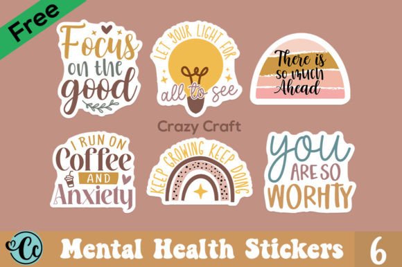 Free Mental Health Stickers Designs